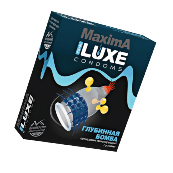 Презерватив Luxe MAXIMA "Глубинная бомба" (1 шт)