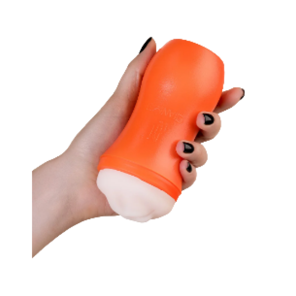 Мастурбатор TOYFA A-Toys "Nilla" в виде рта (оранжевый, 14 см)