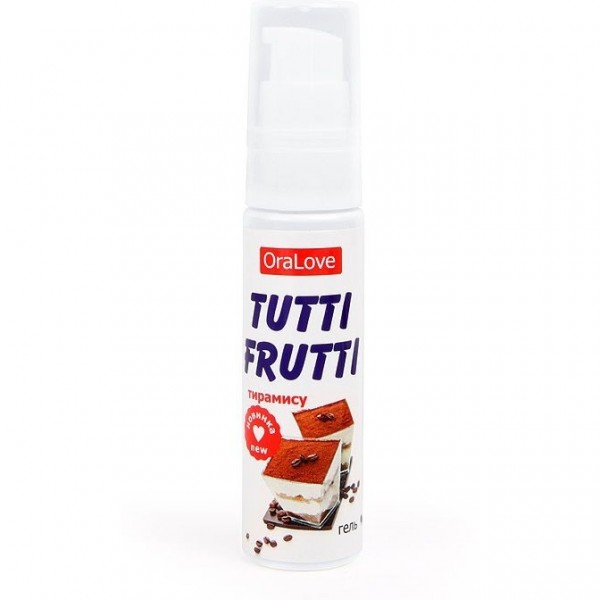 Гель-смазка TUTTI-FRUTTI на водной основе со вкусом "Тирамису" (30 г)