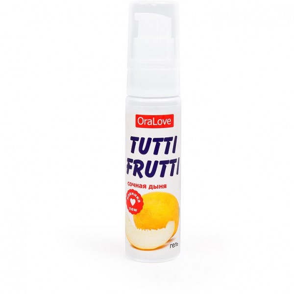 Гель-смазка TUTTI-FRUTTI на водной основе со вкусом "Сочная дыня" (30 г)