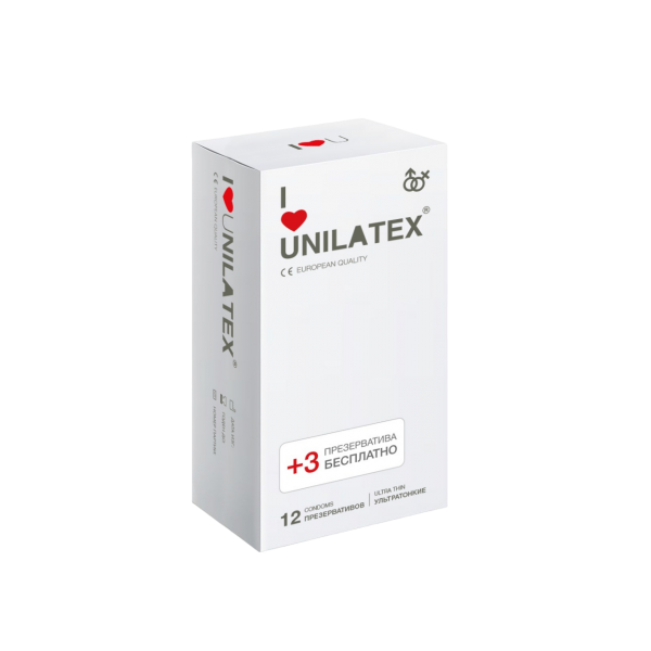 Презервативы Unilatex "Ultrathin"  №12+3 ультратонкие