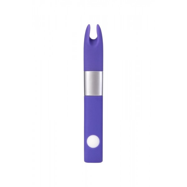Вибростимулятор клиторальный "Qvibry" (фиолетовый, 12 см)