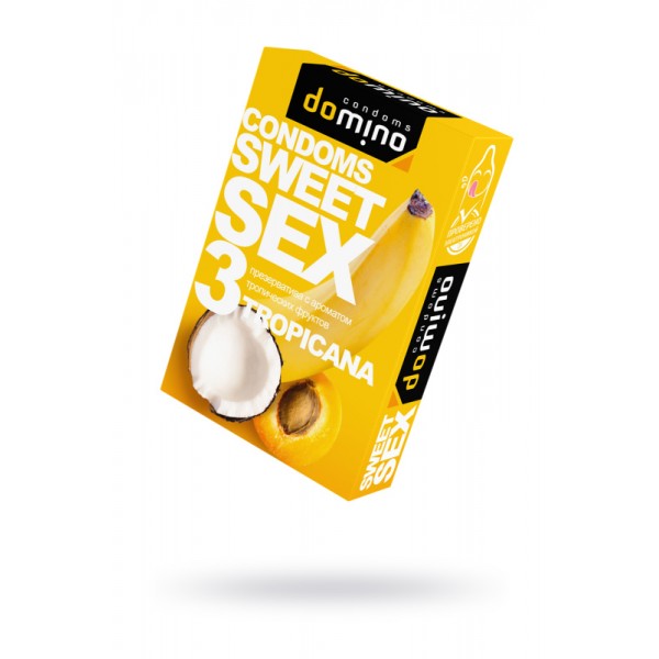 Презервативы Luxe Domino "Sweet Sex" с ароматом тропических фруктов (3 шт)