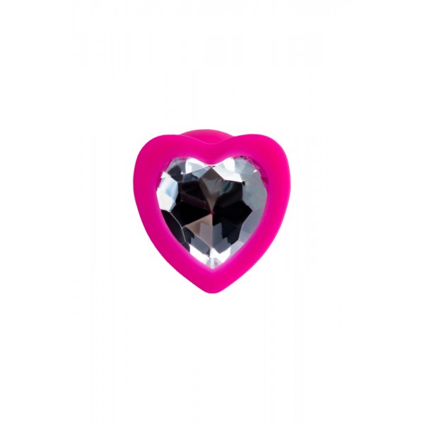 Втулка анальная TOYFA ToDo "Diamond Heart" (розовая, 9.5 см, Ø 4 см)