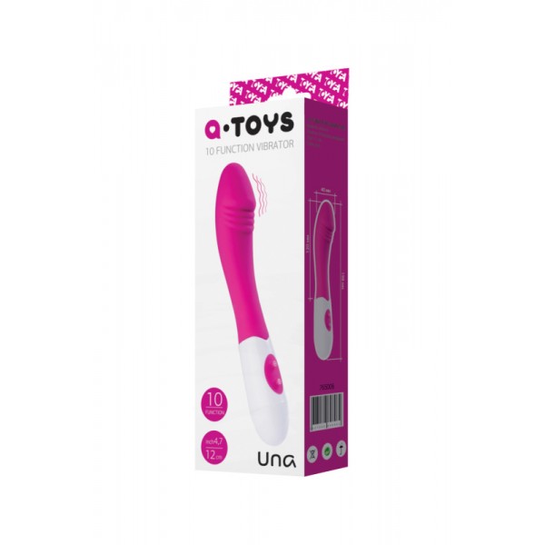 Вибратор TOYFA A-toys "Una" (розовый, 19.8 см)