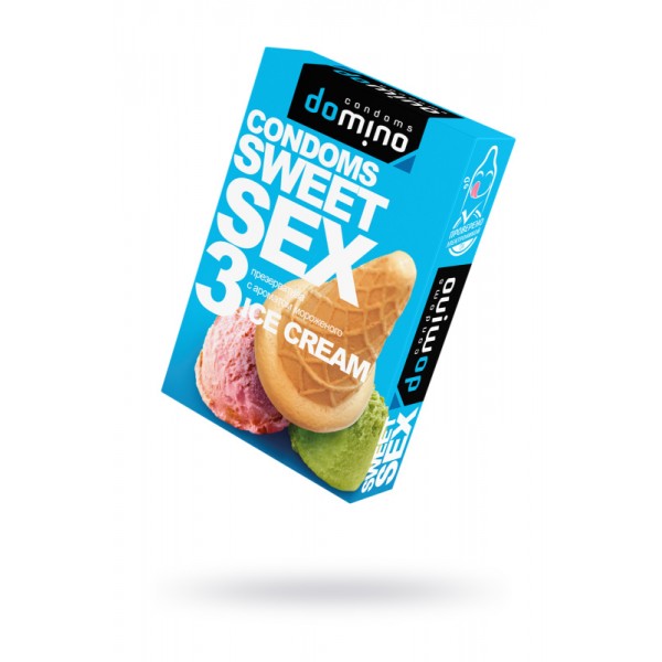 Презервативы Luxe Domino Sweet Sex с ароматом мороженого (3 шт)