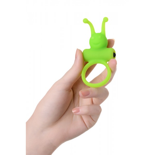 Эрекционное виброкольцо TOYFA A-Toys "Flik" (зеленое, Ø 3.1 см)