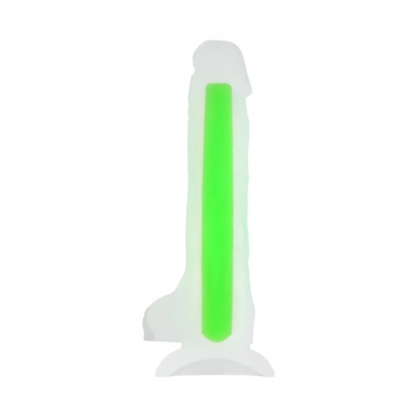 Фаллоимитатор TOYFA Beyond "Dick Glow" светящийся в темноте (зеленый, 18 см)