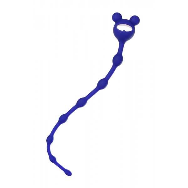 Цепочка анальная TOYFA ToDo "Froggy" (синяя, 27.4 см, Ø 1.4 см)