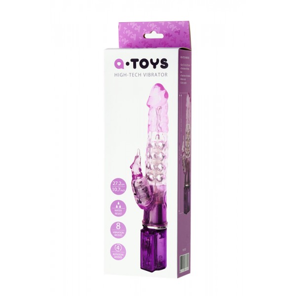 Вибратор TOYFA A-Toys "High-Tech fantasy" с клиторальной стимуляцией (фиолетовый, 27.2 см)