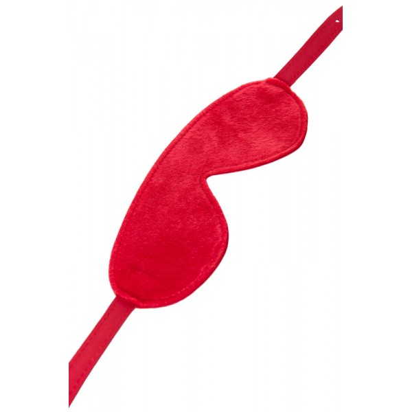 Маска Anonymo (красная, PU кожа, искусственный мех, 65 см)