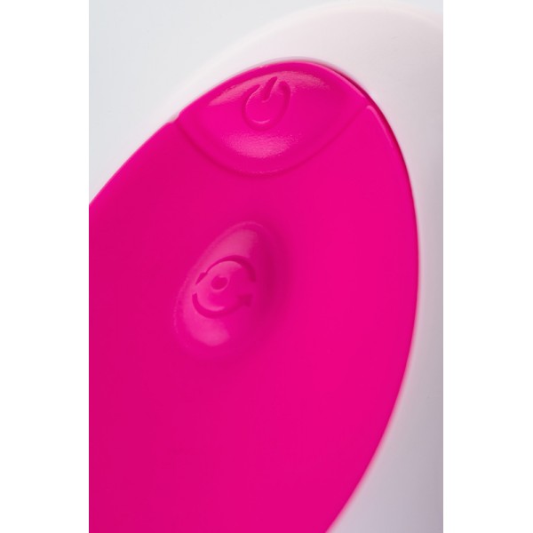 Виброяйцо TOYFA A-Toys "Eggo" с пультом ДУ (бело-розовое, 6 см)