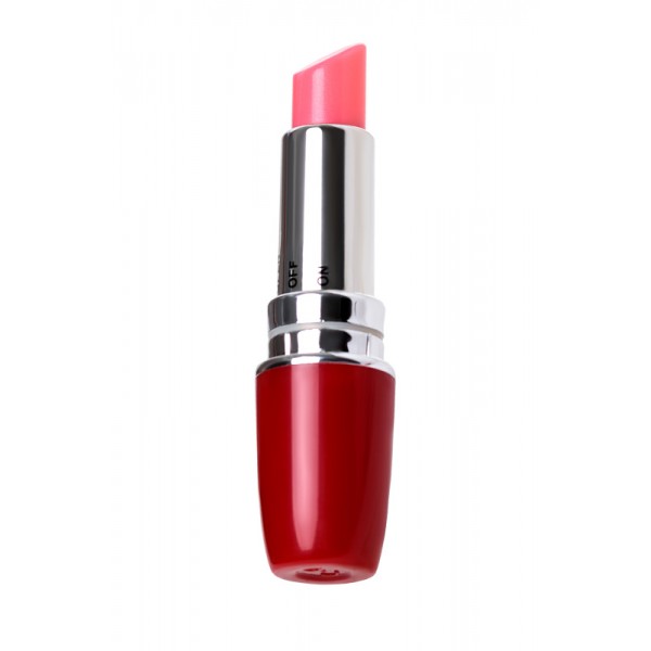 Вибростимулятор клиторальный TOYFA A-toys "Lipstick" в виде помады (красный, 9 см)