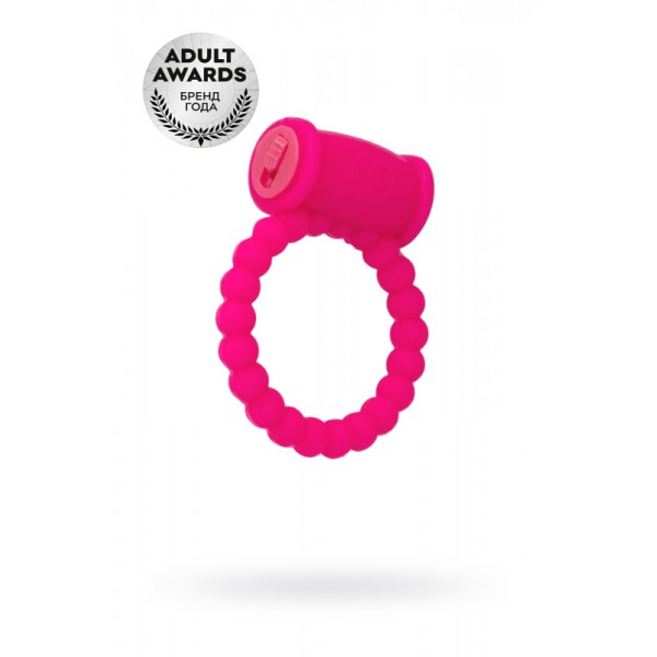 Эрекционное виброкольцо TOYFA A-Toys "Cock Ring" (розовое, Ø 3.5 см)