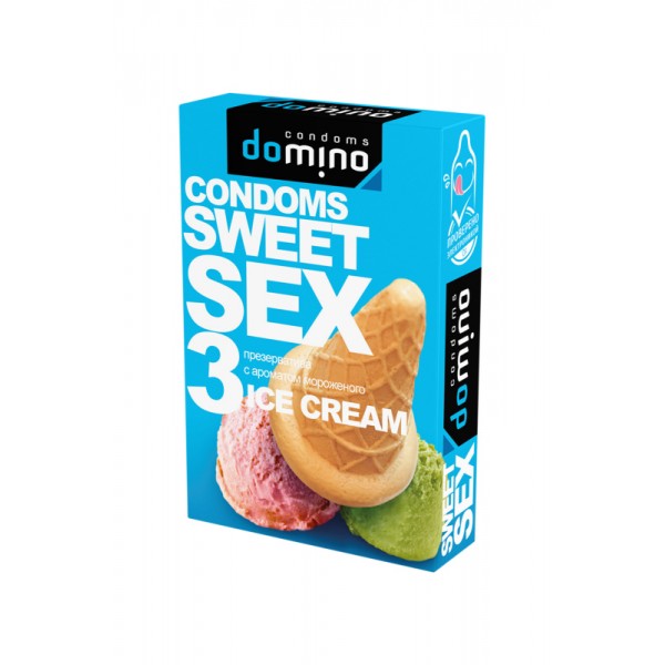 Презервативы Luxe Domino Sweet Sex с ароматом мороженого (3 шт)