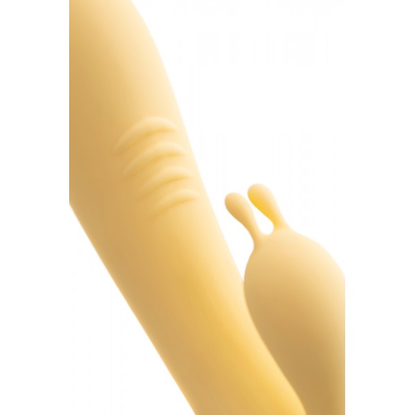 Вибратор с клиторальной стимуляцией TOYFA Flovetta "Aster" (жёлтый, 22 см)