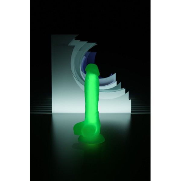Фаллоимитатор TOYFA Beyond "Wade Glow" светящийся в темноте (зеленый, 20 см)