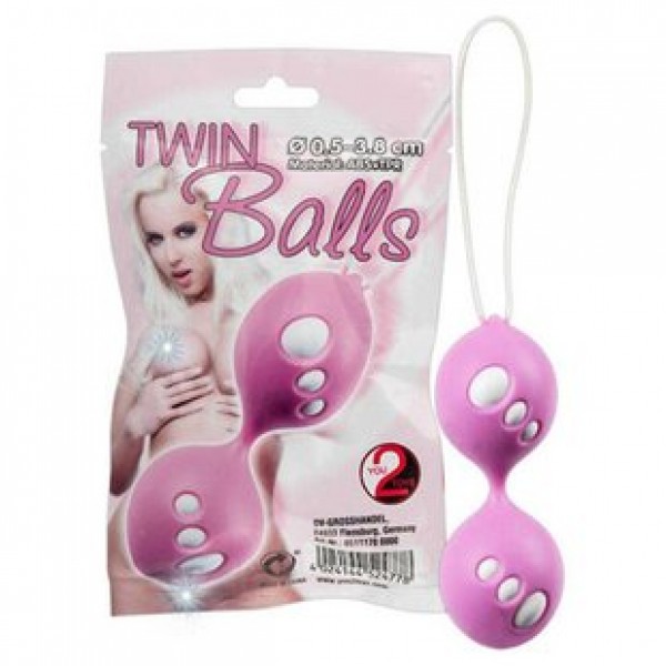 Вагинальные шарики You2Toys "Twin Balls" (розовые)