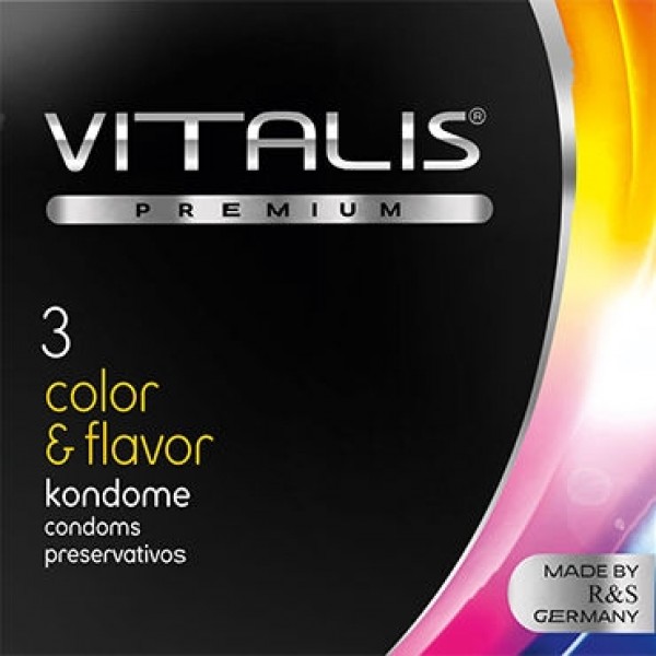 Презервативы VITALIS №3 "Color" цветные ароматизированные