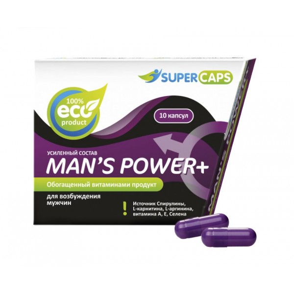 Средство возбуждающее для мужчин SuperCaps "Man's Power plus" (10 капсул)