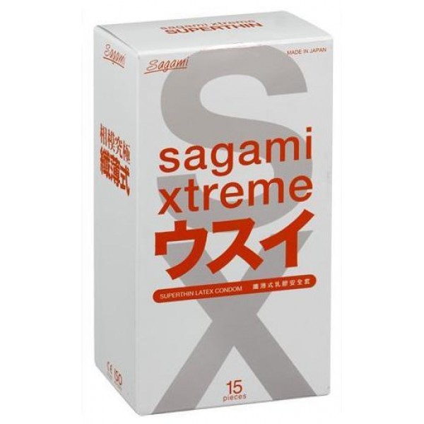 Презервативы SAGAMI Xtreme 0.04 мм ультратонкие (15 шт)