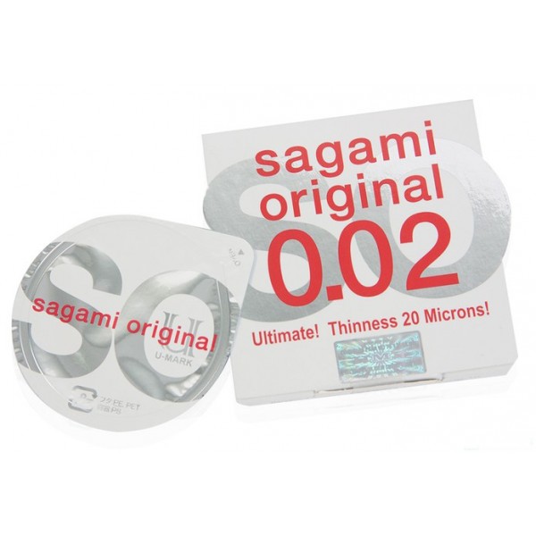 Презервативы SAGAMI Original 002 полиуретановые (1 шт)
